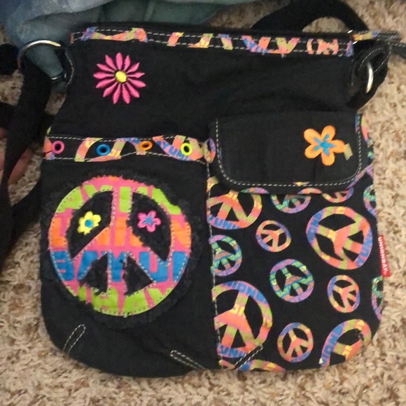 Union Bay Peace Sign Purse - Picture 1 of 2